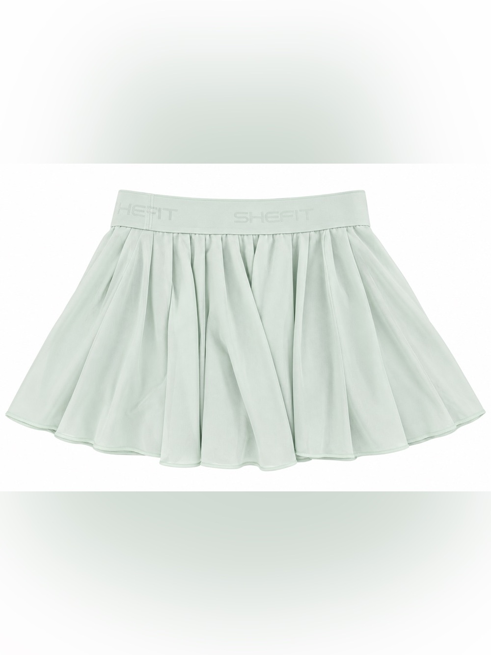 SHEFIT Mint Green Pleated Circle Skort